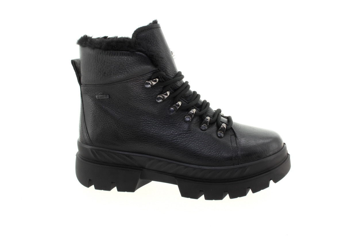 ARA Dámský černý kožený kotník