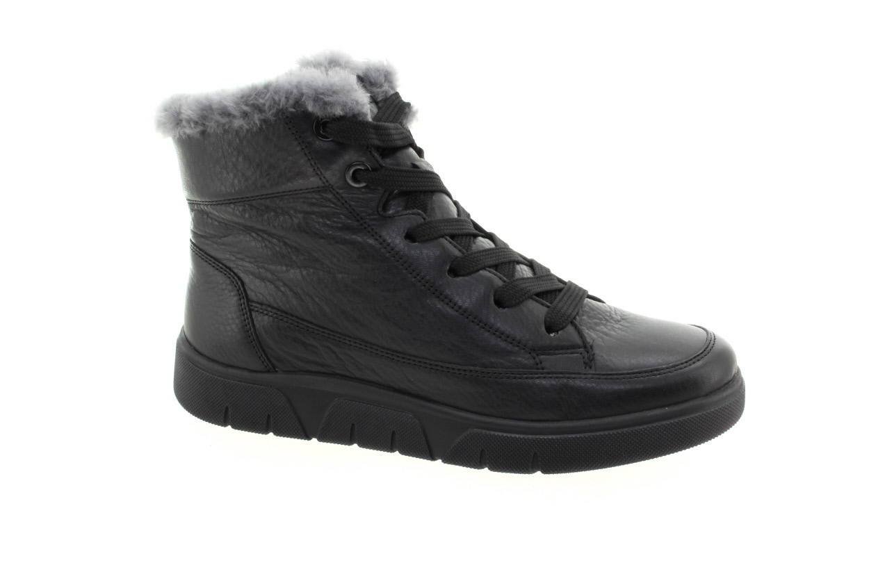 ARA Dámský černý kožený kotník