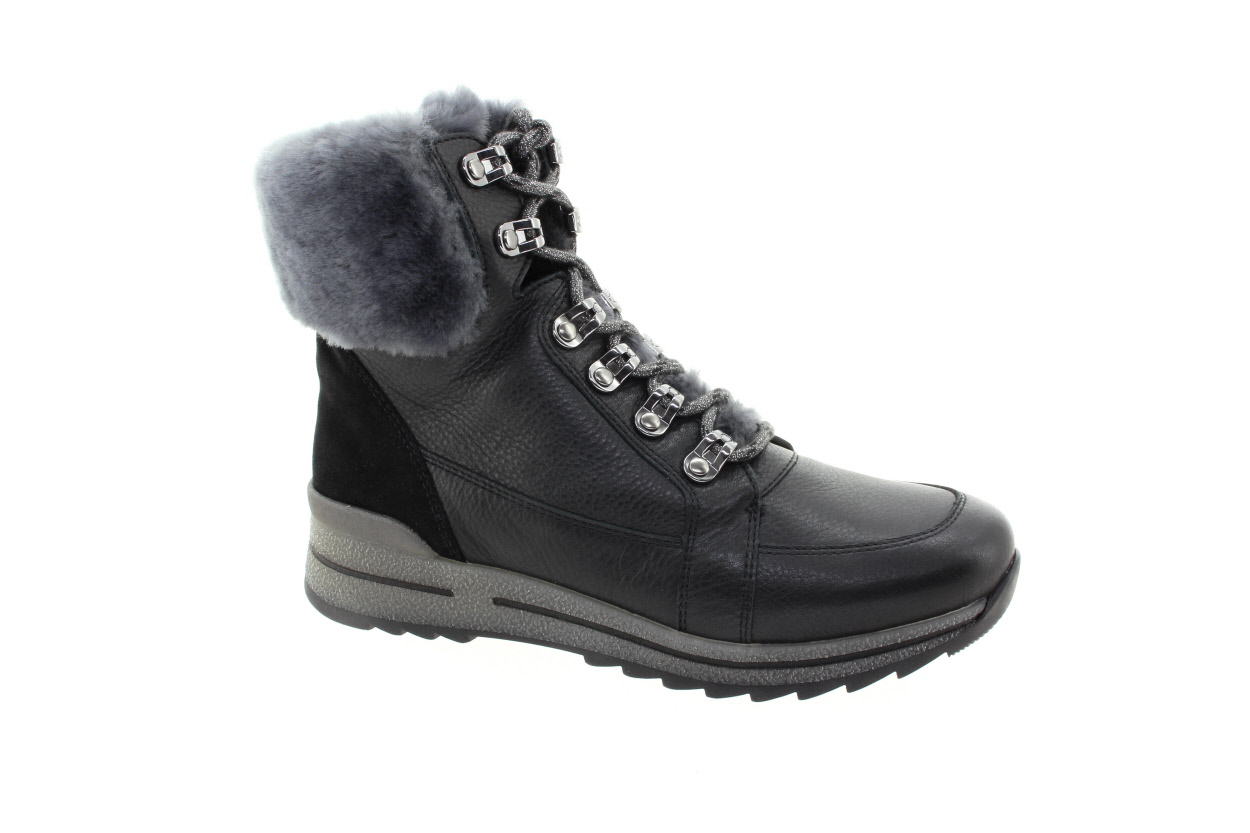 ARA Dámský kožený černý kotník