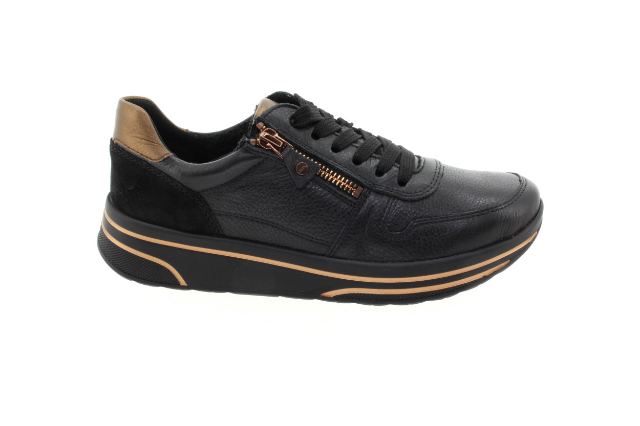 ARA Dámské černé kožené tenisky