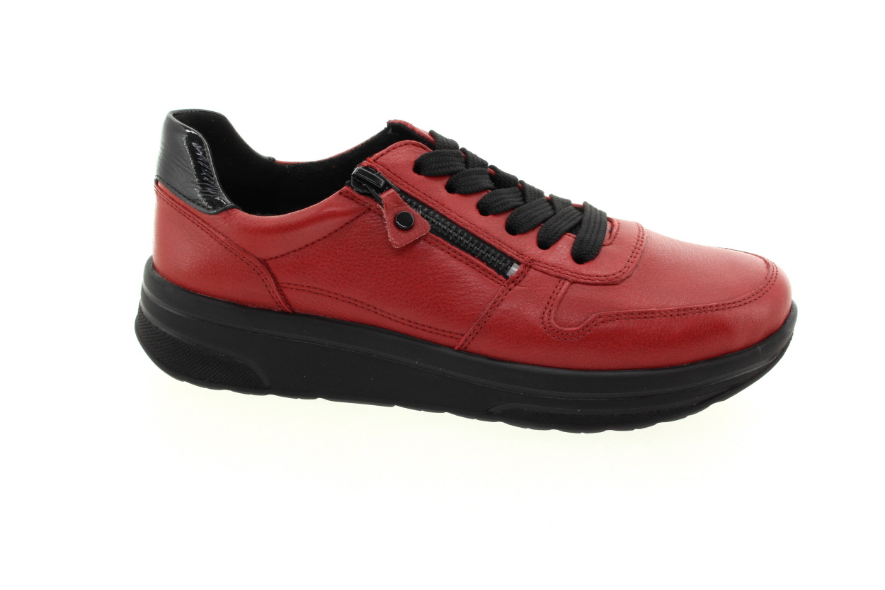 ARA Dámské červené kožené tenisky