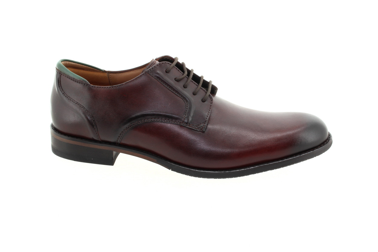 CLARKS Pánské kožené tm. hnědé polobotky