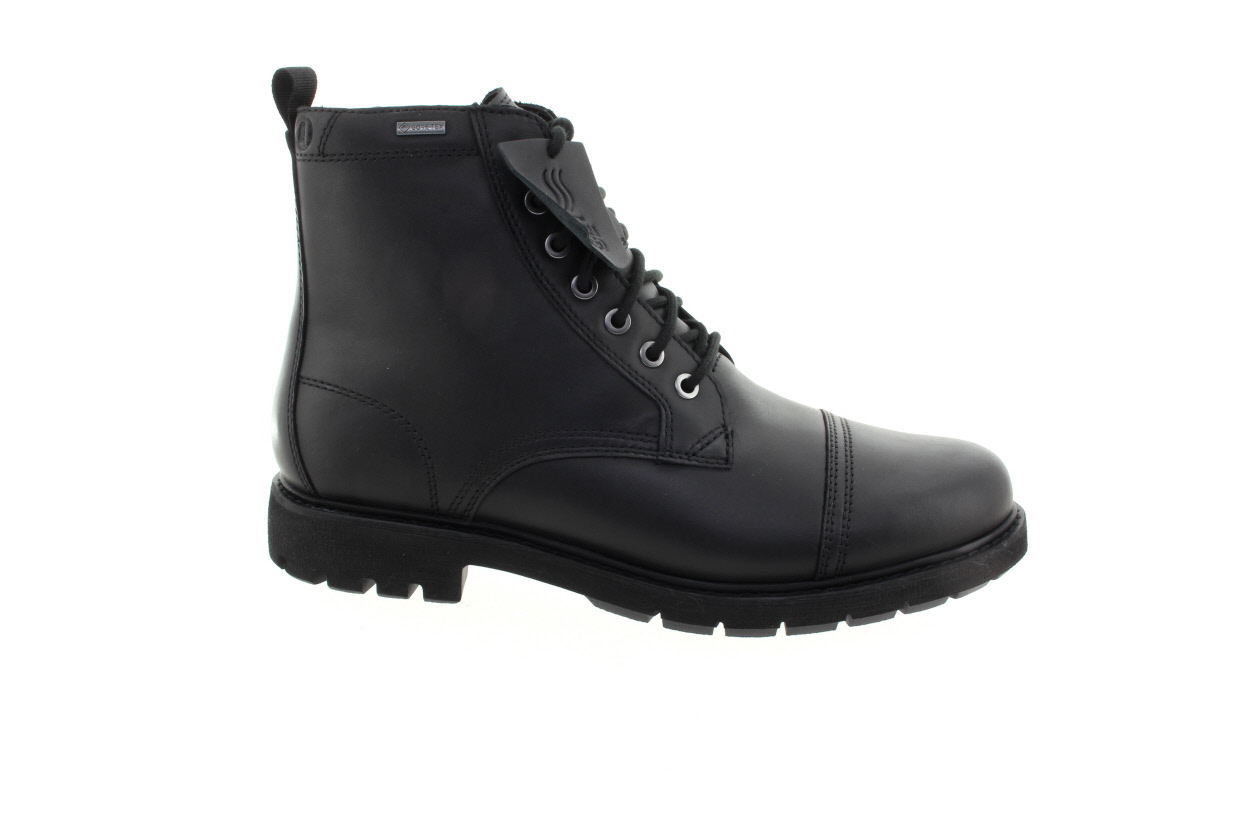 CLARKS Pánský kožený černý kotník