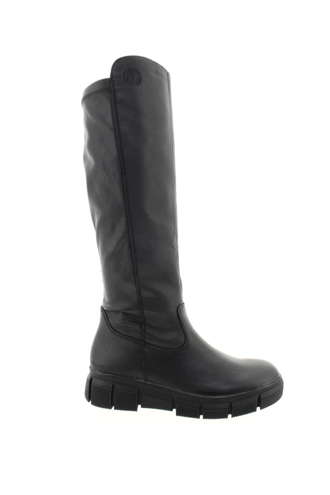 RIEKER Dámské kožené černé kozačky