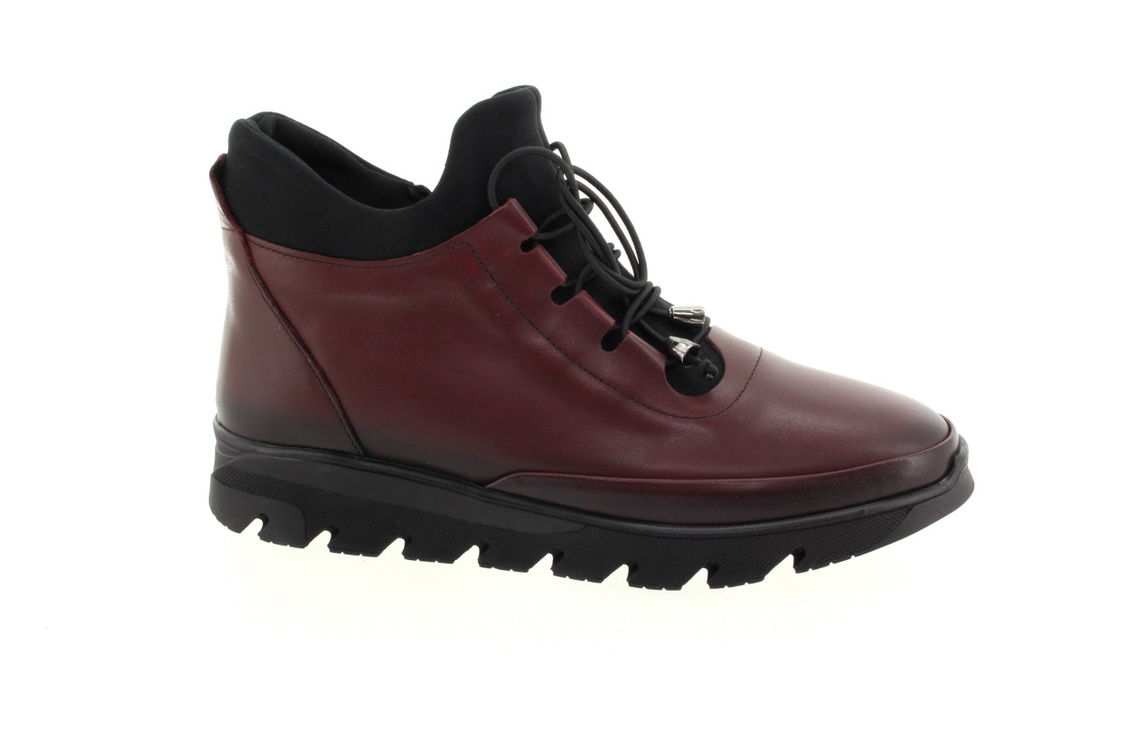 WILD Dámský kožený bordó kotník