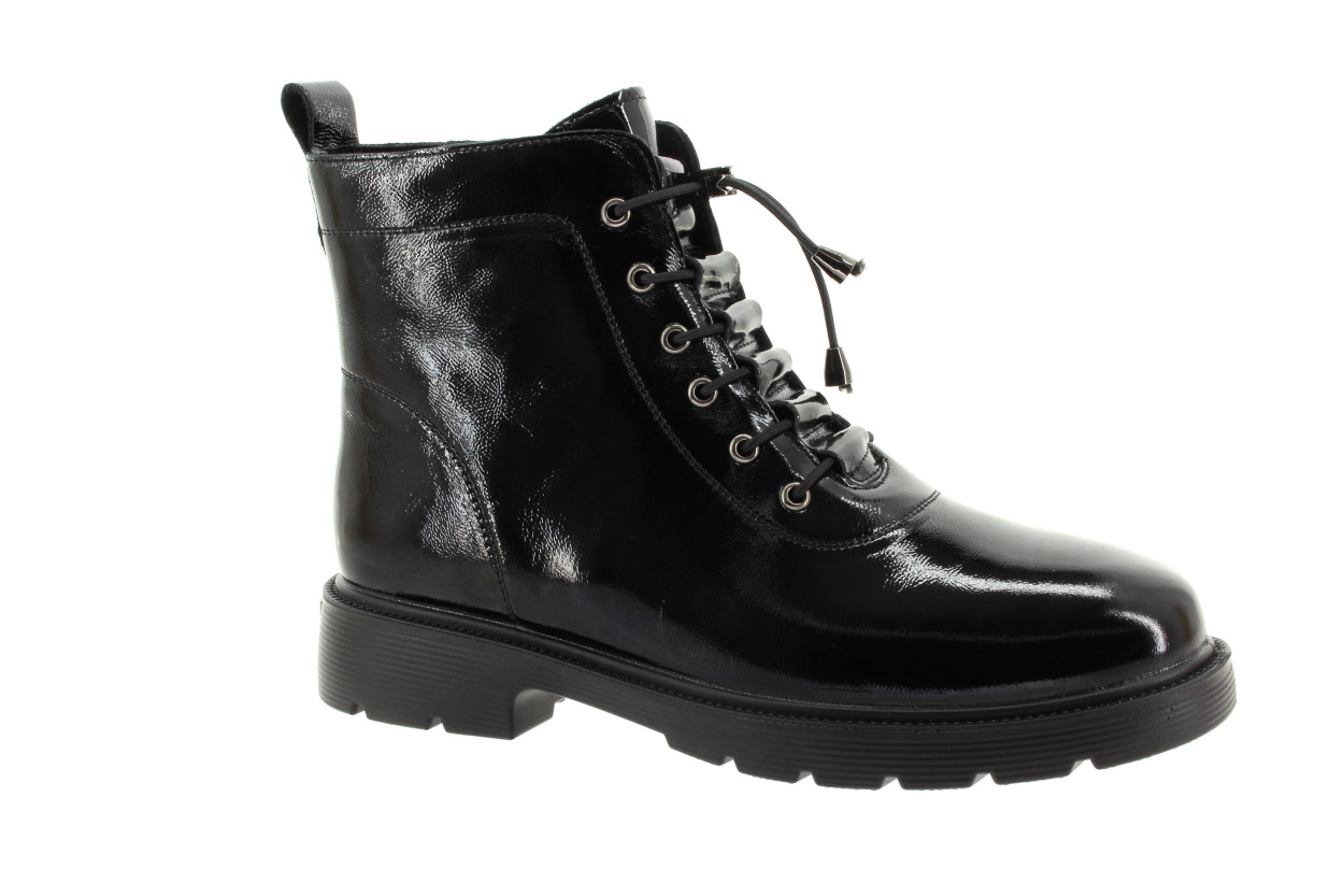 PASS COLLECTION Dámský černý kožený kotník