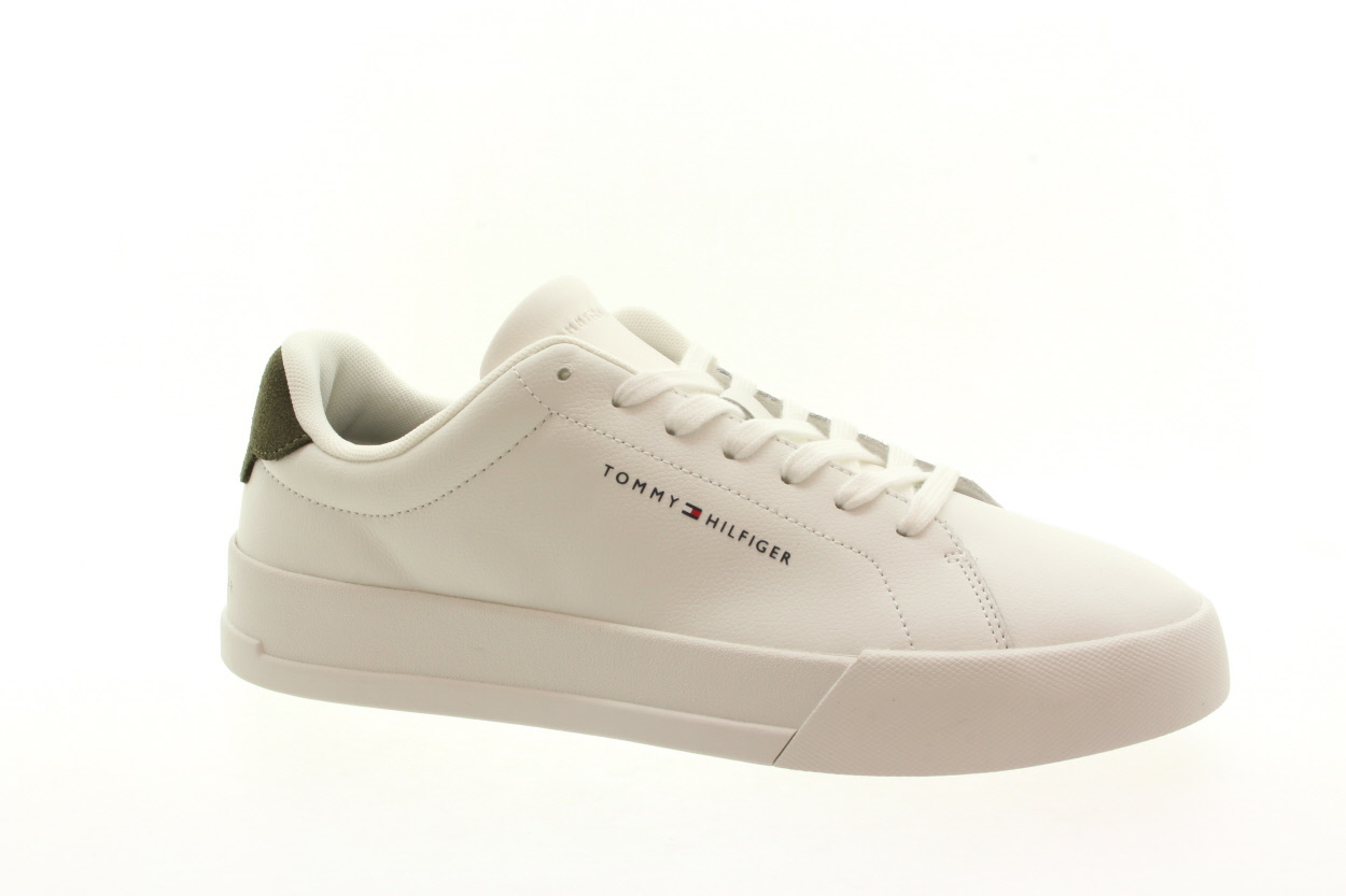 TOMMY HILFIGER Pánské bílé kožené tenisky