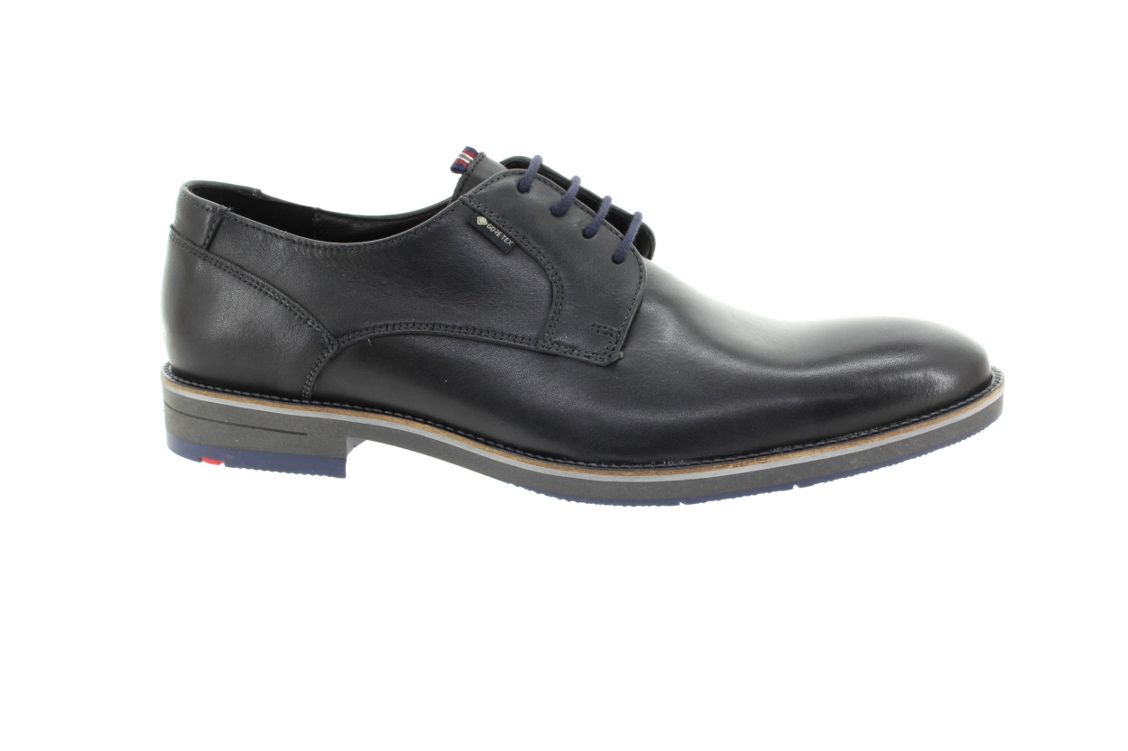 LLOYD Pánské černé kožené polobotky