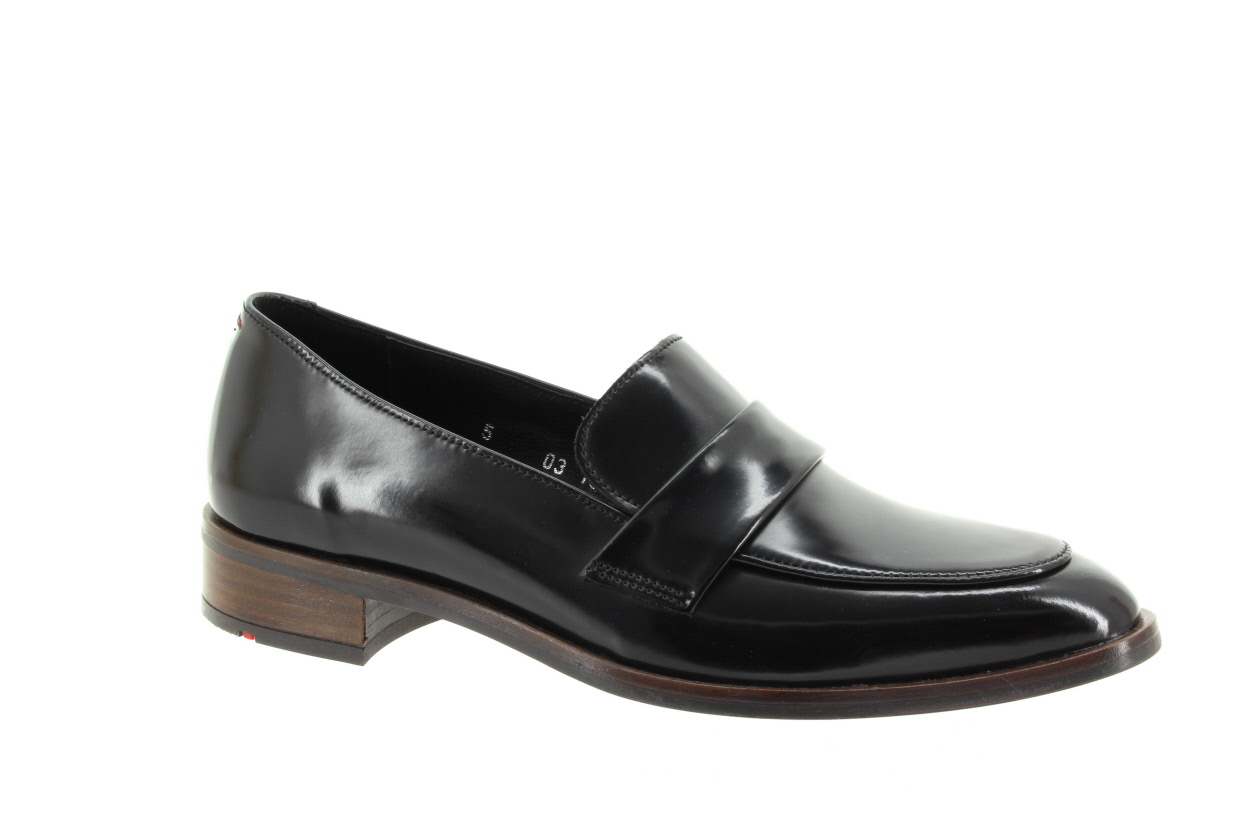 LLOYD Dámské černé kožené mokasiny