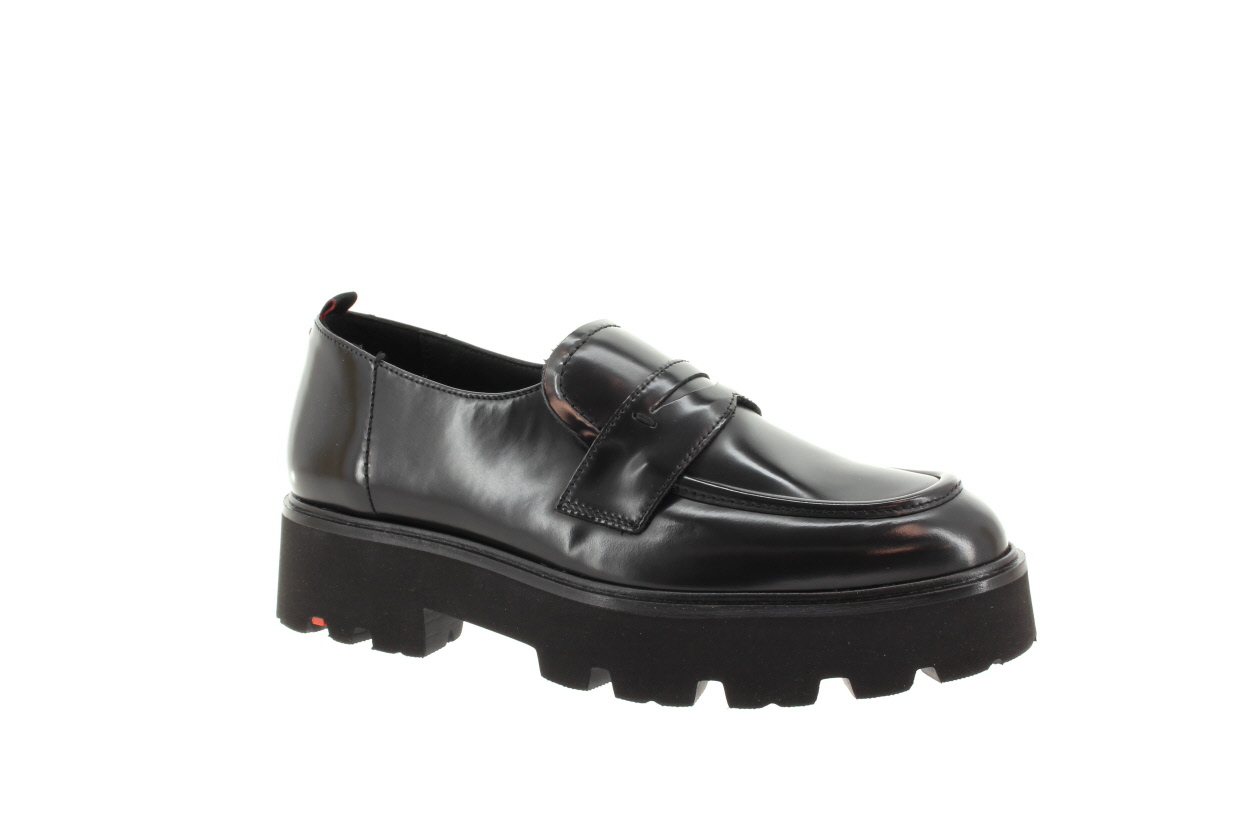 LLOYD Dámské kožené černé mokasíny