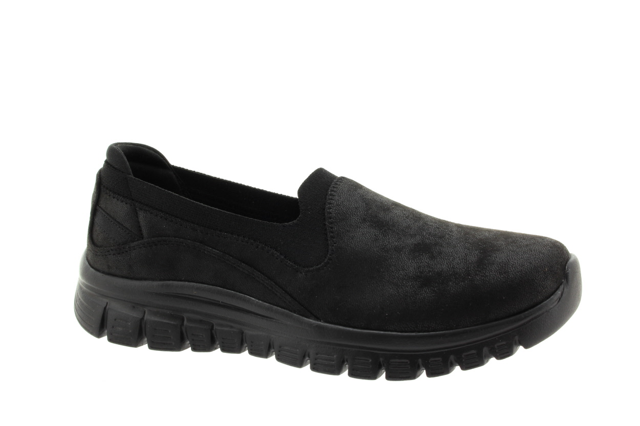 SKECHERS Dámské černé kožené tenisky