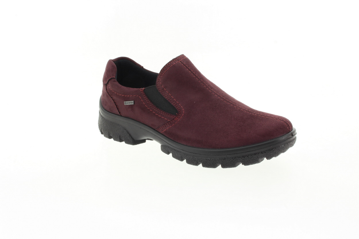 ARA Dámské kožené vínové polobotky s memránou