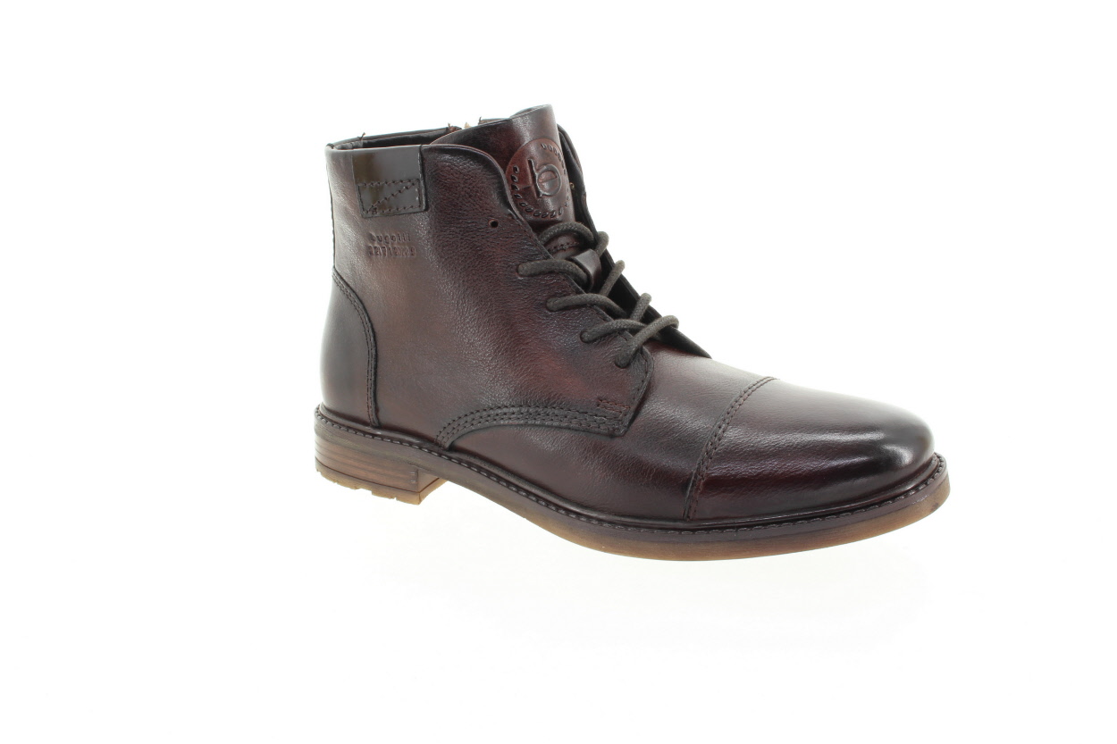 BUGATTI Pánský hnědý kožený kotník