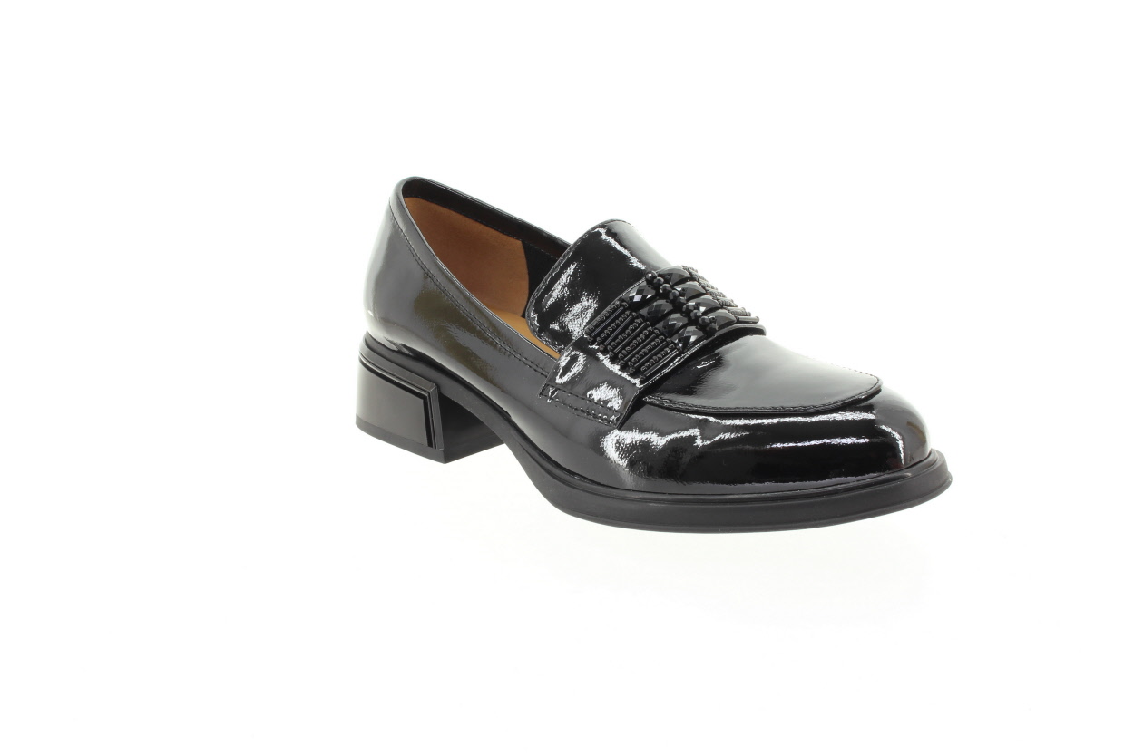 EPICA Dámské kožené černé mokasíny