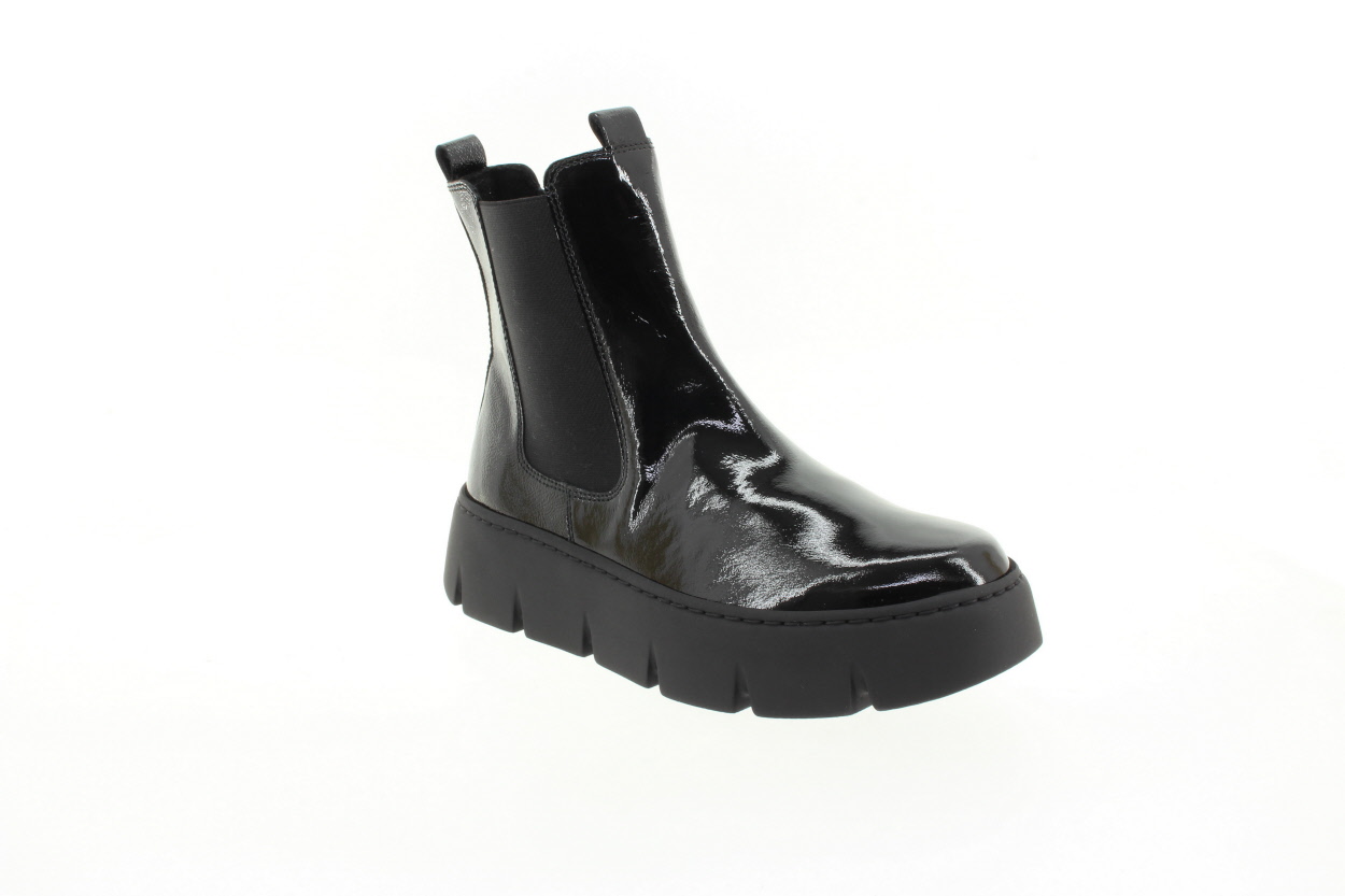 GABOR Dámský černý kožený kotník