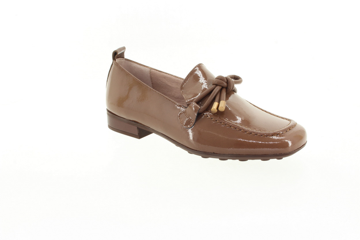 HISPANITAS Dámské hnědé kožené mokasíny