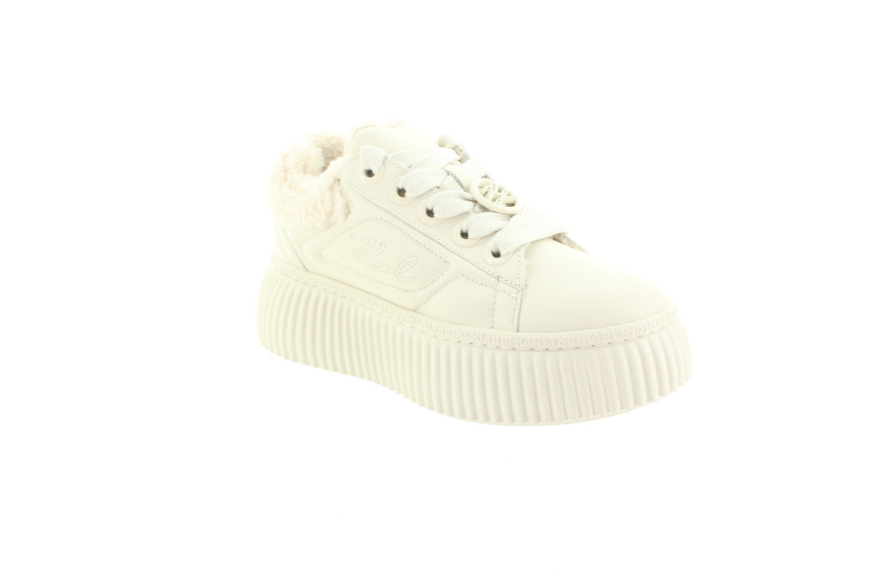 KARL LAGERFELD Dámské kožené tenisky off-white