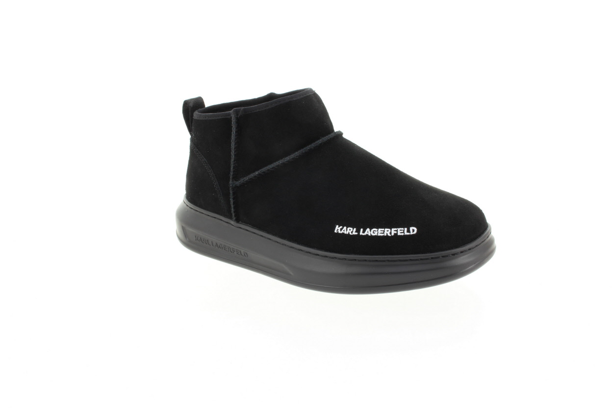 KARL LAGERFELD Dámský černý kožený kotník