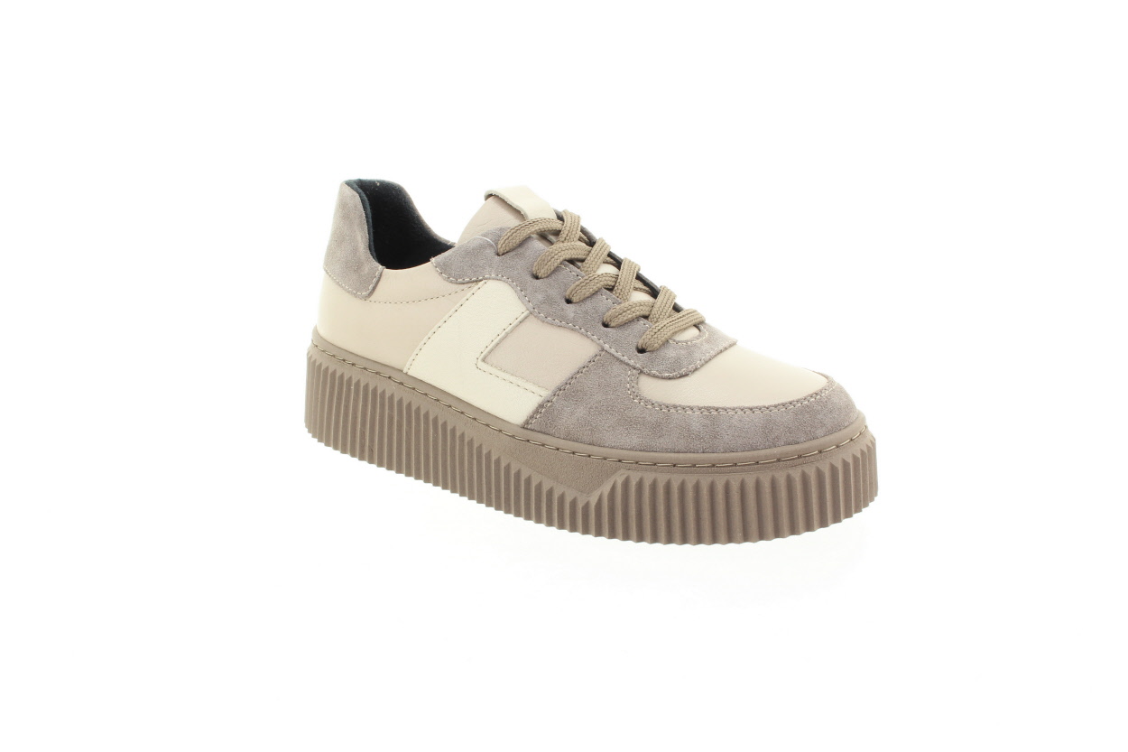 LOOKE Dámské šedé kožené tenisky