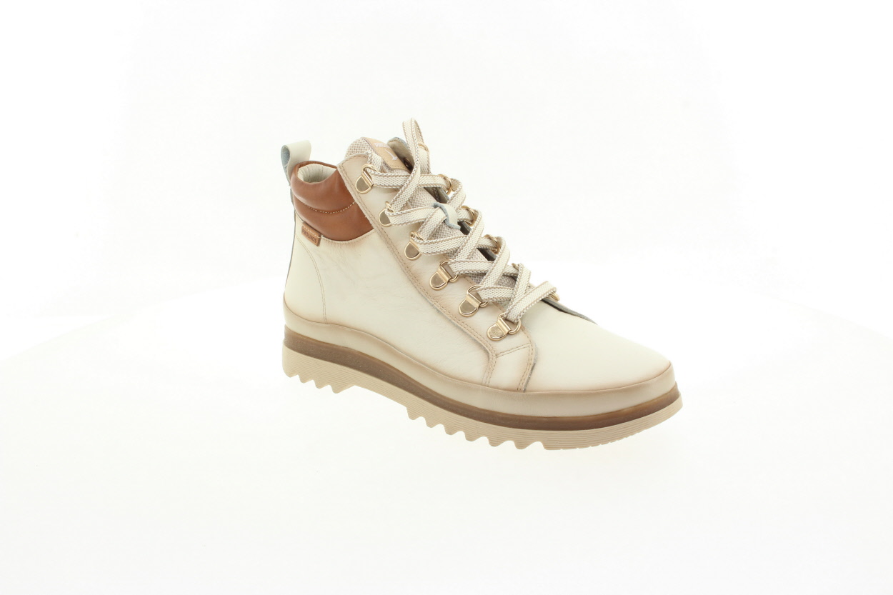 PIKOLINOS Dámský krémový kožený kotník