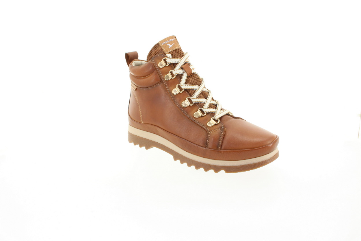 PIKOLINOS Dámský hnědý kožený zateplený kotník