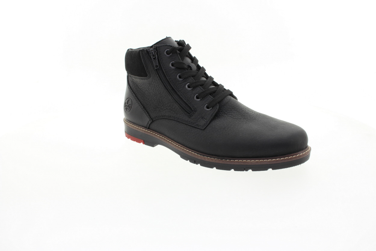 RIEKER Pánský kožený černý kotník