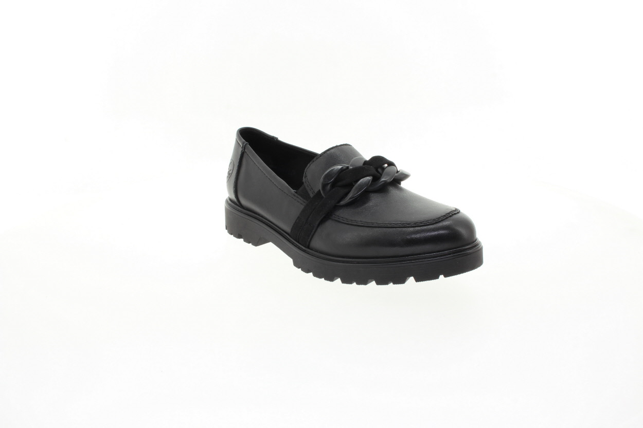 RIEKER Dámské černé mokasíny