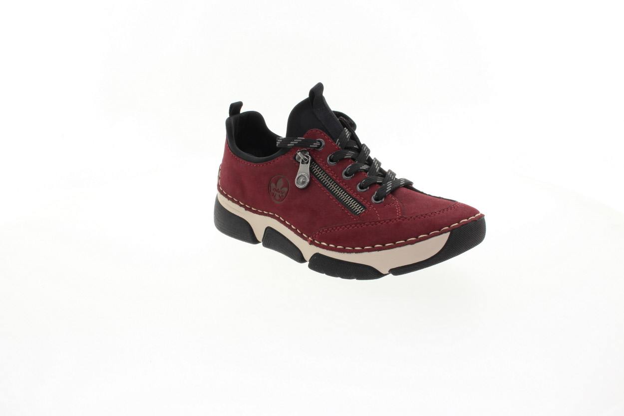 RIEKER Dámské vínové tenisky