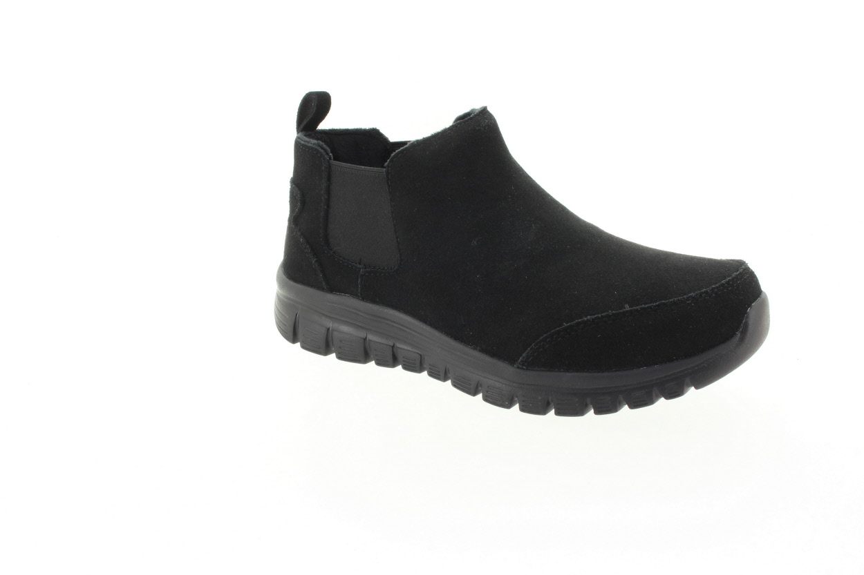 SKECHERS Dámský černý kožený kotník